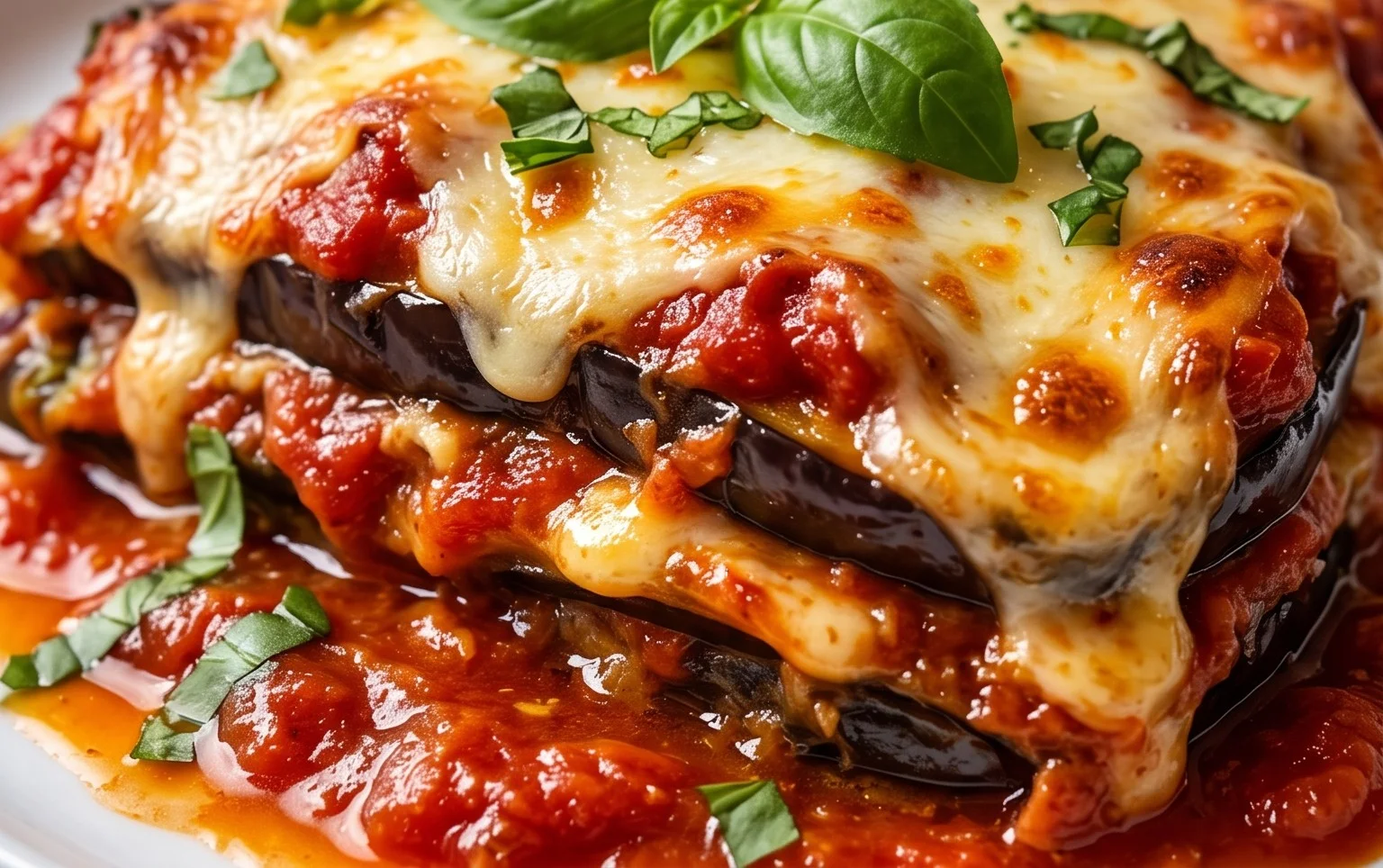 Parmigiana d'aubergines version légère